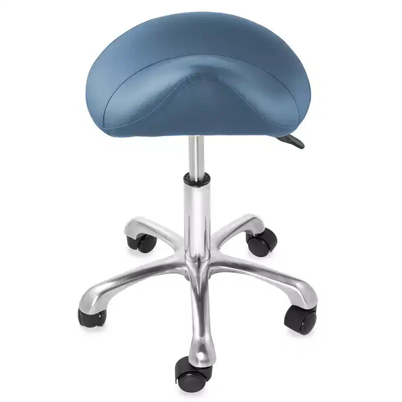 Tabouret selle ergonomique Saloniture – Siège hydraulique réglable, Chaise de salon à roulettes pivotantes