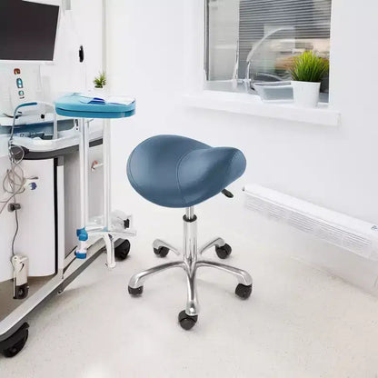Tabouret selle ergonomique Saloniture – Siège hydraulique réglable, Chaise de salon à roulettes pivotantes