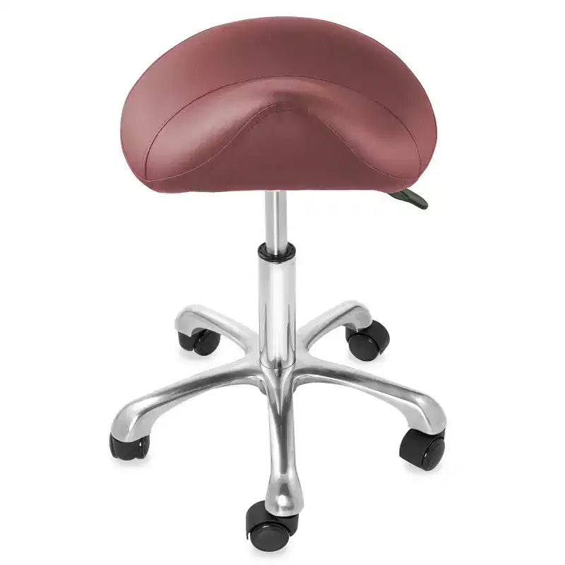 Tabouret selle ergonomique Saloniture – Siège hydraulique réglable, Chaise de salon à roulettes pivotantes