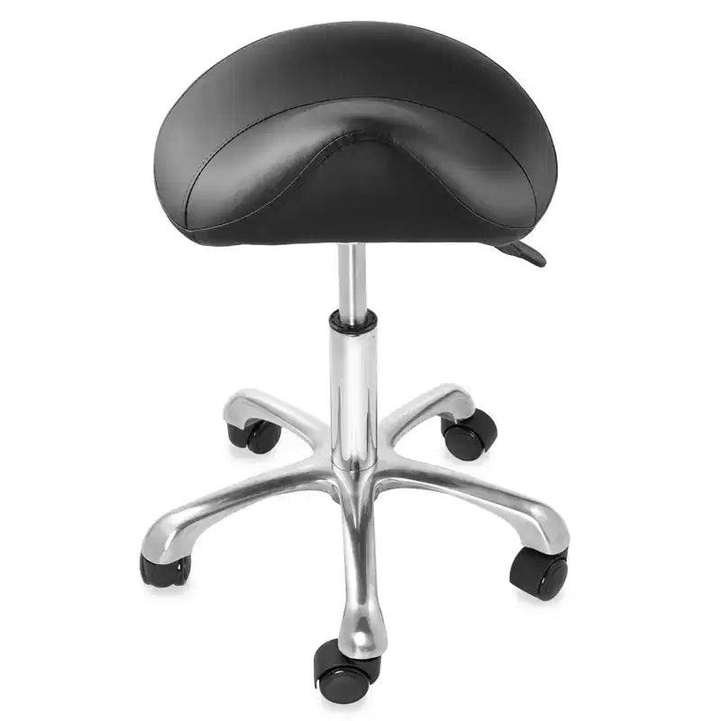 Tabouret selle ergonomique Saloniture – Siège hydraulique réglable, Chaise de salon à roulettes pivotantes