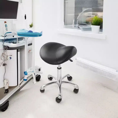 Tabouret selle ergonomique Saloniture – Siège hydraulique réglable, Chaise de salon à roulettes pivotantes