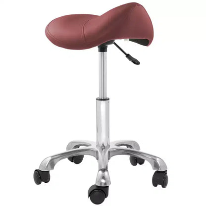 Tabouret selle ergonomique Saloniture – Siège hydraulique réglable, Chaise de salon à roulettes pivotantes