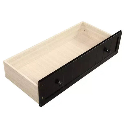 Lit de repos double en bois avec 2 tiroirs - ModernLuxe