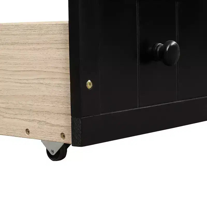 Lit de repos double en bois avec 2 tiroirs - ModernLuxe