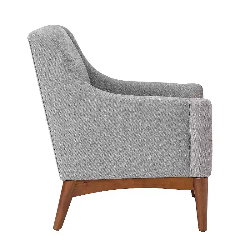 Lot de 2 fauteuils Gérard de style moderne du milieu du siècle avec accoudoirs inclinés | ART OF LIVING DESIGNS