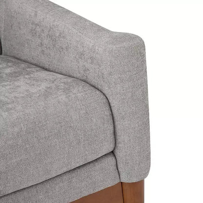 Lot de 2 fauteuils Gérard de style moderne du milieu du siècle avec accoudoirs inclinés | ART OF LIVING DESIGNS