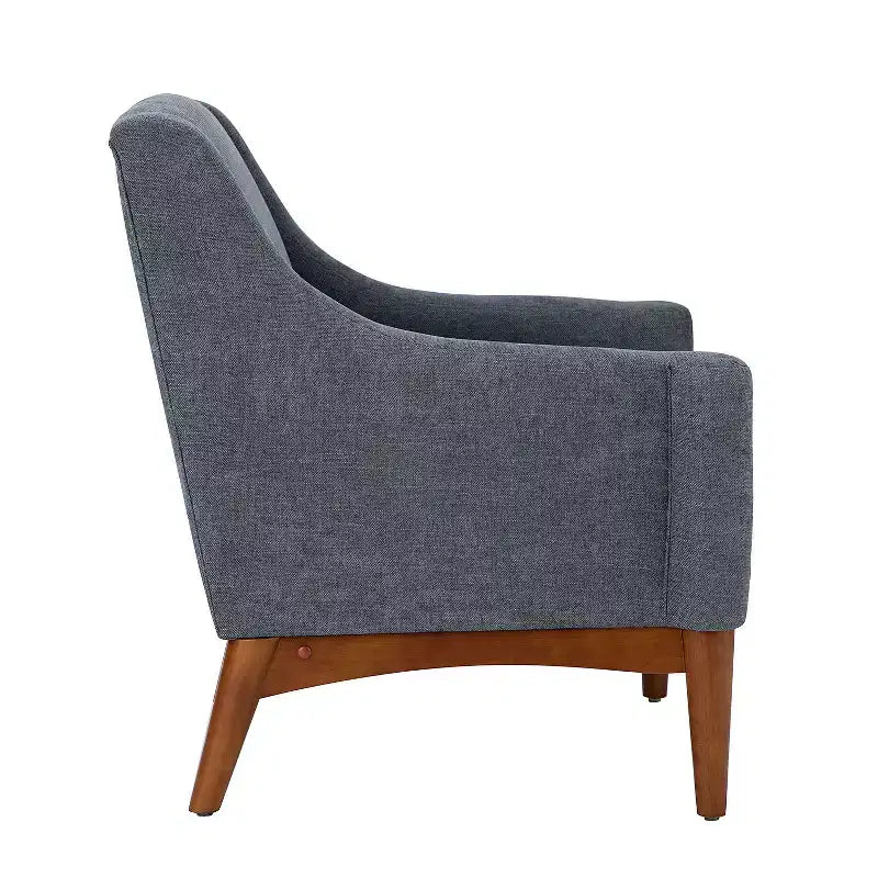 Lot de 2 fauteuils Gérard de style moderne du milieu du siècle avec accoudoirs inclinés | ART OF LIVING DESIGNS
