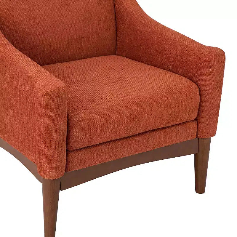 Lot de 2 fauteuils Gérard de style moderne du milieu du siècle avec accoudoirs inclinés | ART OF LIVING DESIGNS