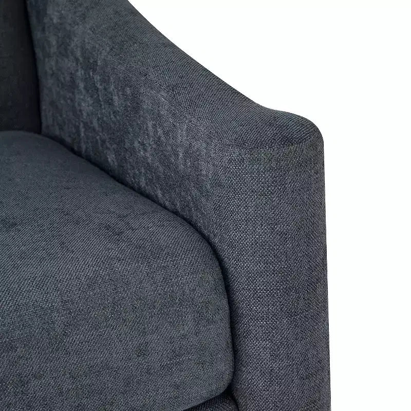Lot de 2 fauteuils Gérard de style moderne du milieu du siècle avec accoudoirs inclinés | ART OF LIVING DESIGNS