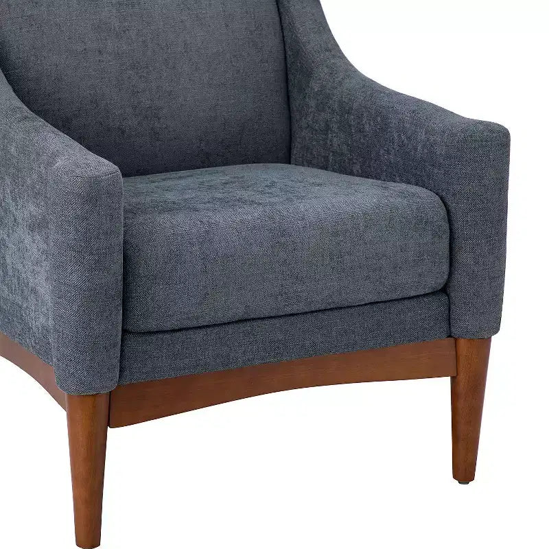 Lot de 2 fauteuils Gérard de style moderne du milieu du siècle avec accoudoirs inclinés | ART OF LIVING DESIGNS