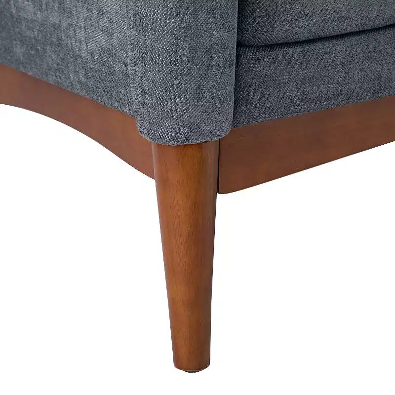 Lot de 2 fauteuils Gérard de style moderne du milieu du siècle avec accoudoirs inclinés | ART OF LIVING DESIGNS