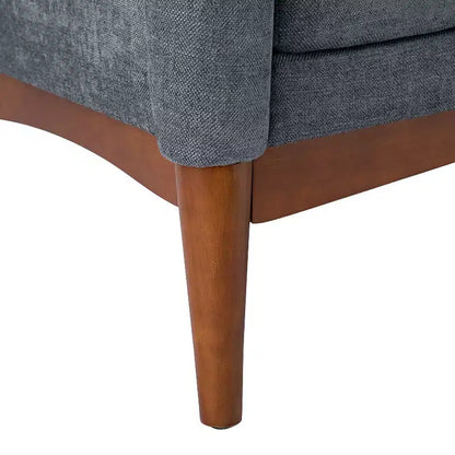 Lot de 2 fauteuils Gérard de style moderne du milieu du siècle avec accoudoirs inclinés | ART OF LIVING DESIGNS