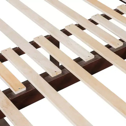 Lit de repos extensible en bois avec lit gigogne et deux tiroirs de rangement-ModernLuxe