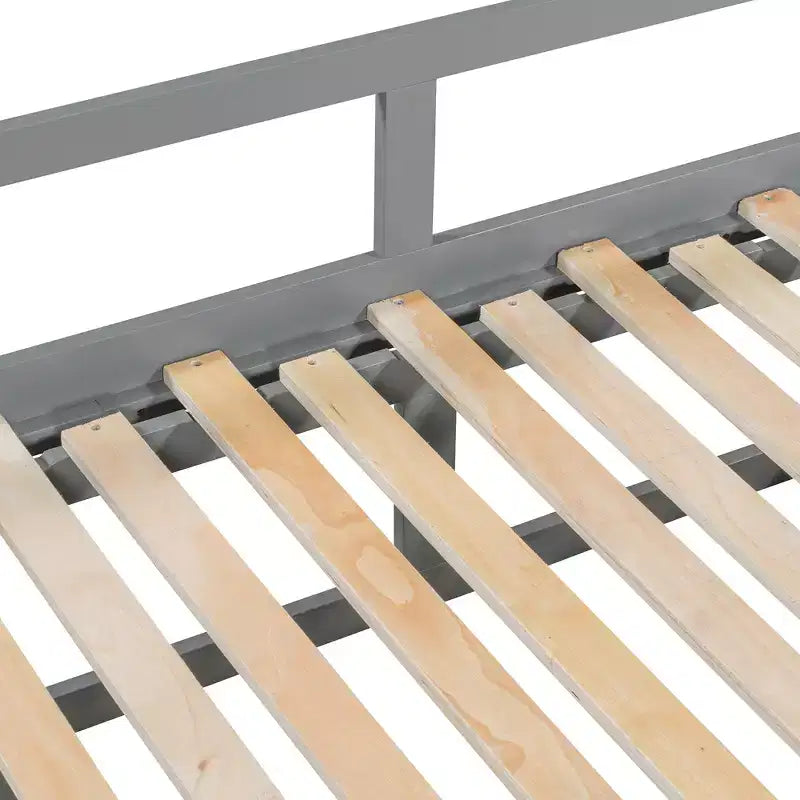 Lit de repos extensible en bois avec lit gigogne et deux tiroirs de rangement-ModernLuxe