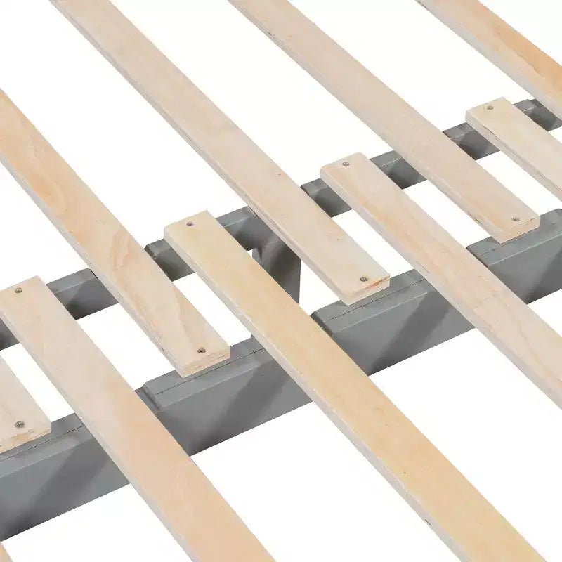 Lit de repos extensible en bois avec lit gigogne et deux tiroirs de rangement-ModernLuxe