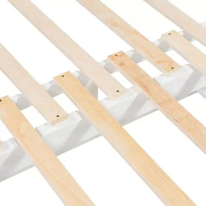 Lit de repos extensible en bois avec lit gigogne et deux tiroirs de rangement-ModernLuxe