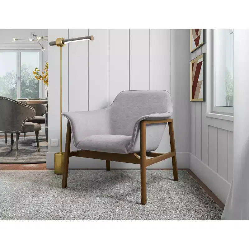 Ensemble de 2 chaises d'appoint Miller en lin tissé - Manhattan Comfort
