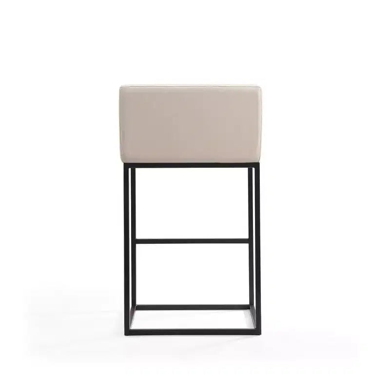 Lot de 2 tabourets de bar rembourrés Embassy en métal – Manhattan Comfort