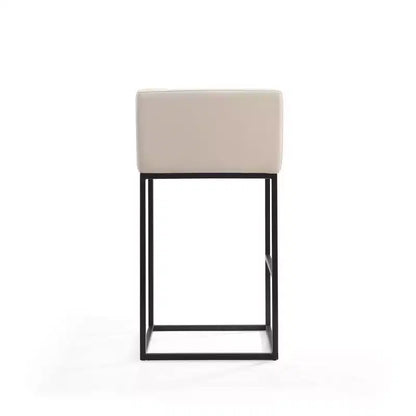 Lot de 2 tabourets de bar rembourrés Embassy en métal – Manhattan Comfort