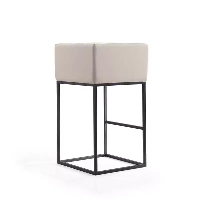 Lot de 2 tabourets de bar rembourrés Embassy en métal – Manhattan Comfort