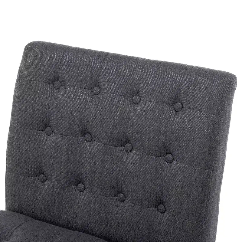 Lot de 2 chaises d'appoint contemporaines en tissu capitonné Lewis - Christopher Knight Home