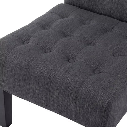 Lot de 2 chaises d'appoint contemporaines en tissu capitonné Lewis - Christopher Knight Home