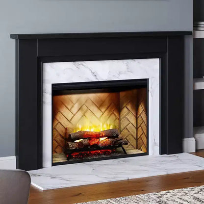 Kit de cadre de cheminée en bois avec tablette et garniture | Essex de Mantels Direct - Cadre de cheminée en peuplier avec tablette