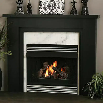 Kit de cadre de cheminée en bois avec tablette et garniture | Essex de Mantels Direct - Cadre de cheminée en peuplier avec tablette