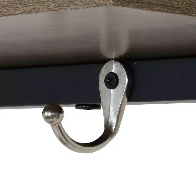 Banc-vestiaire de style industriel Sunnydaze pour intérieur, avec porte-manteau et étagère à chaussures – Étagères en panneaux de particules avec cadre en acier thermolaqué – Marron – 170 cm