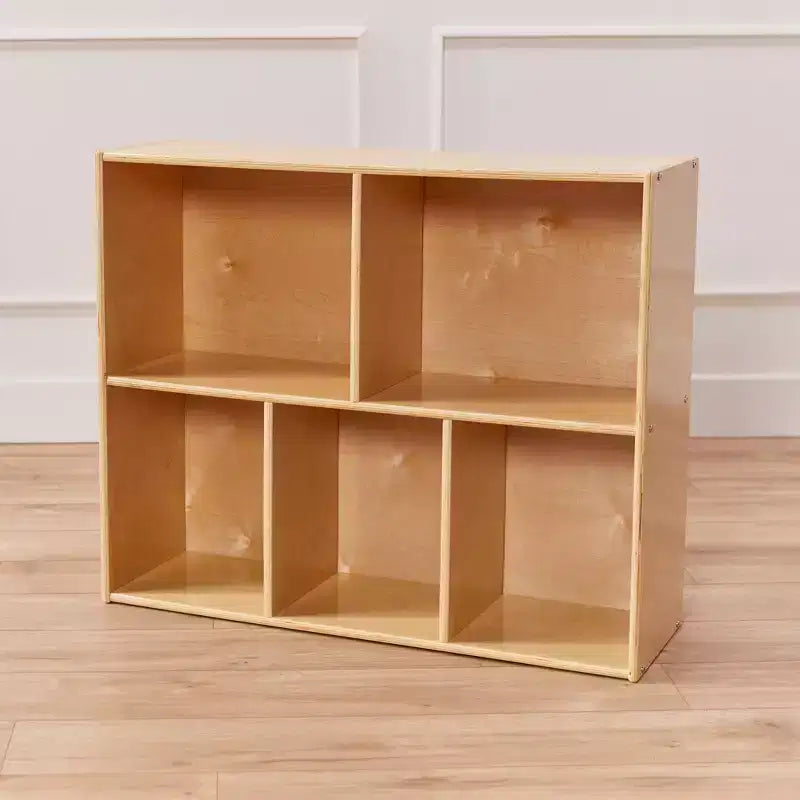 Meuble de rangement simple face 5 compartiments ECR4Kids Streamline, 76 cm, mobilier pour enfants