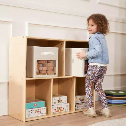 Meuble de rangement simple face 5 compartiments ECR4Kids Streamline, 76 cm, mobilier pour enfants