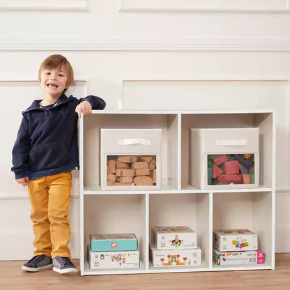 Meuble de rangement simple face 5 compartiments ECR4Kids Streamline, 76 cm, mobilier pour enfants