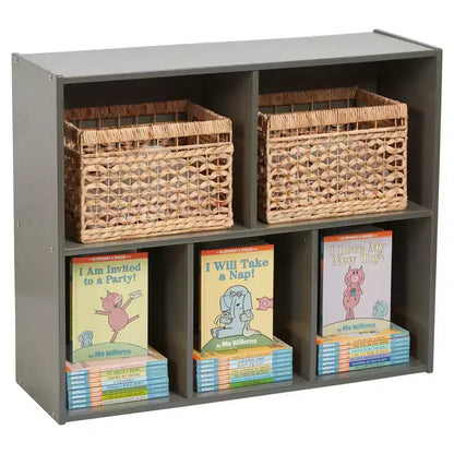 Meuble de rangement simple face 5 compartiments ECR4Kids Streamline, 76 cm, mobilier pour enfants
