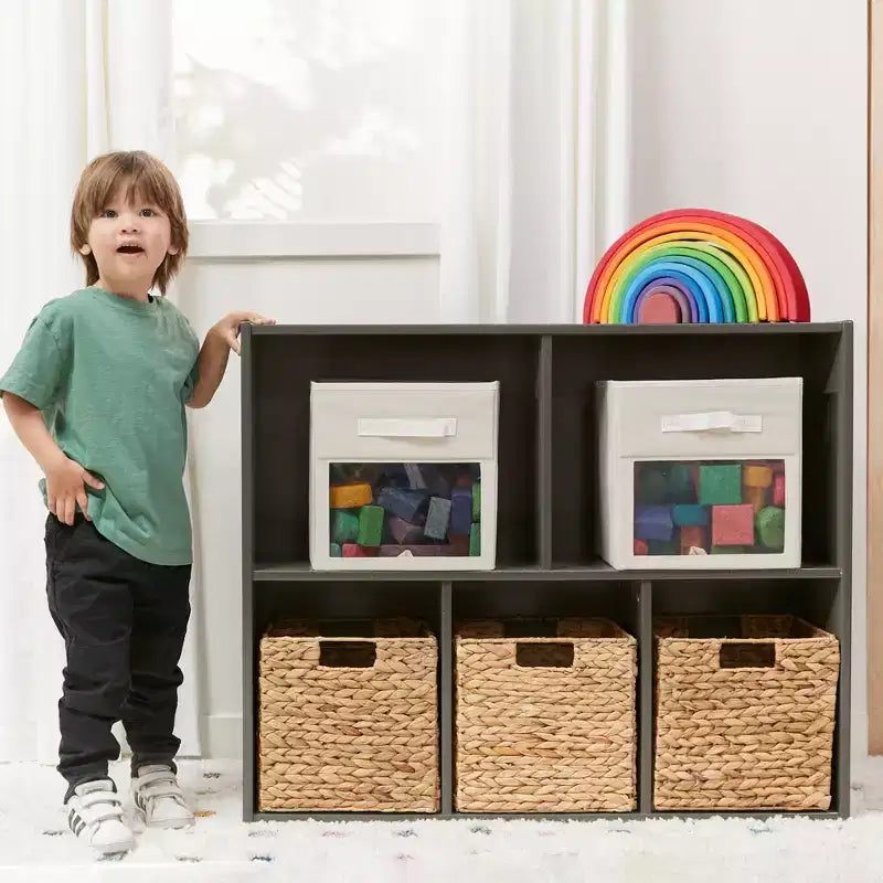 Meuble de rangement simple face 5 compartiments ECR4Kids Streamline, 76 cm, mobilier pour enfants