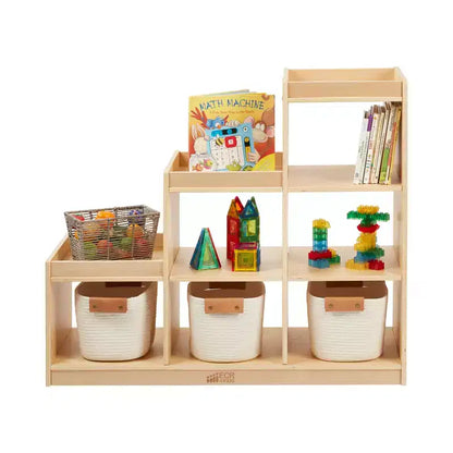 Meuble de rangement cube double face 3-2-1 ECR4Kids, mobilier de classe