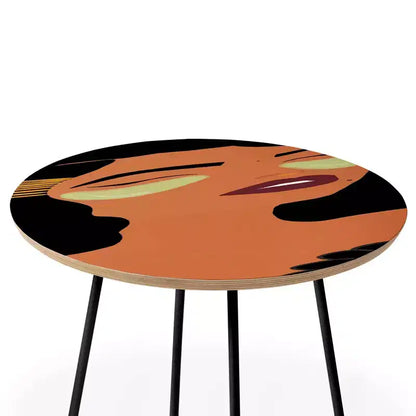 Table d'appoint ronde EELISE_NDRI Mean Greens - Deny Designs