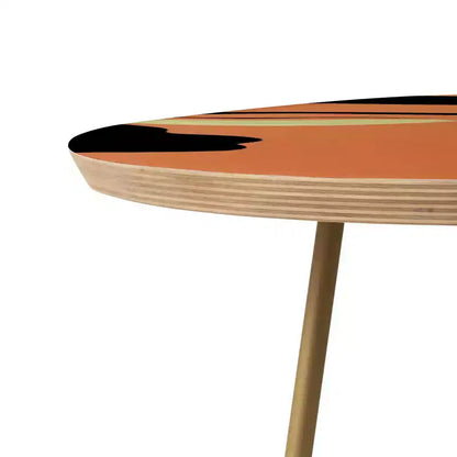 Table d'appoint ronde EELISE_NDRI Mean Greens - Deny Designs