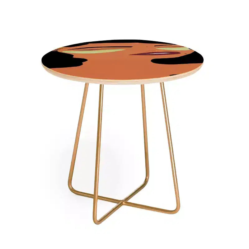 Table d'appoint ronde EELISE_NDRI Mean Greens - Deny Designs