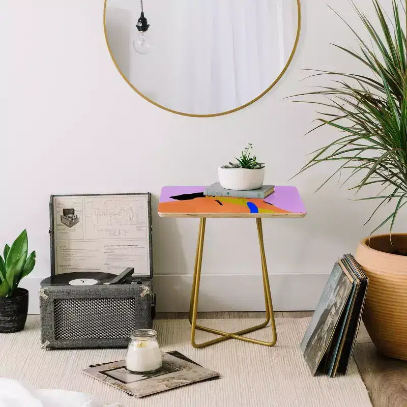 EELISE_NDRI K Table d'appoint carrée Thanks - Deny Designs