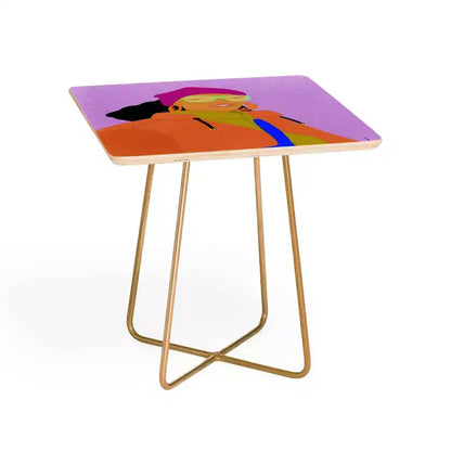 EELISE_NDRI K Table d'appoint carrée Thanks - Deny Designs
