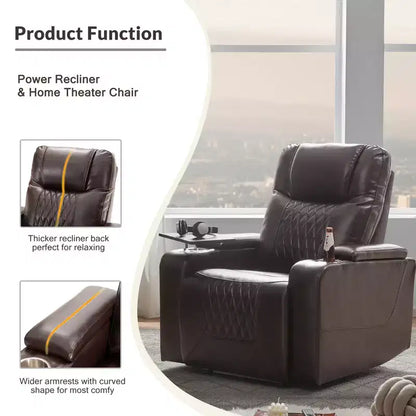 Fauteuil inclinable électrique avec port de chargement USB - ModernLuxe