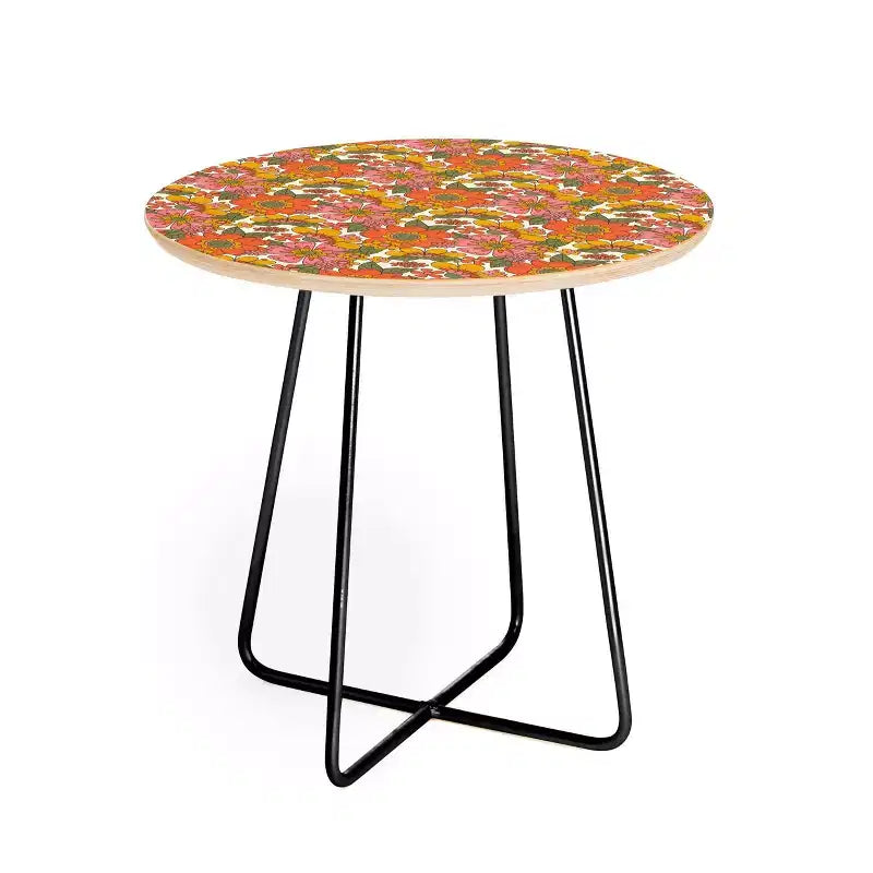 ThirtyOne Illustrations Spring in Retro Side Table - Deny Designs