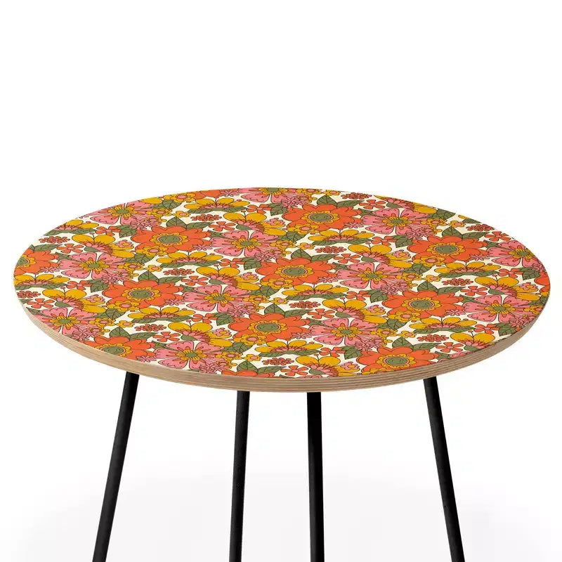 Table d'appoint rétro ThirtyOne Illustrations Spring - Deny Designs