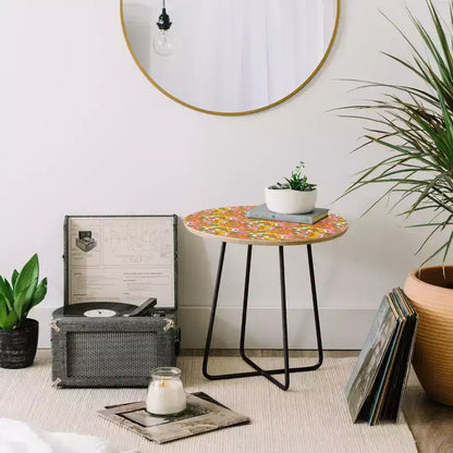 Table d'appoint rétro ThirtyOne Illustrations Spring - Deny Designs