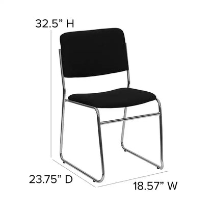 Flash Furniture Lot de 4 Chaises empilables haute densité HERCULES Series 500 lb avec base luge