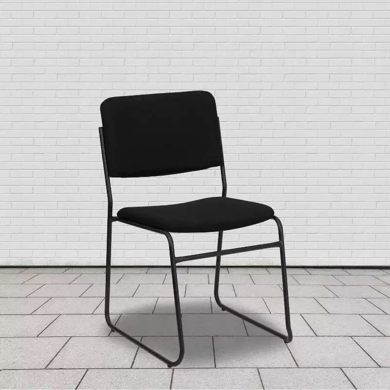 Flash Furniture Lot de 4 Chaises empilables haute densité HERCULES Series 500 lb avec base luge