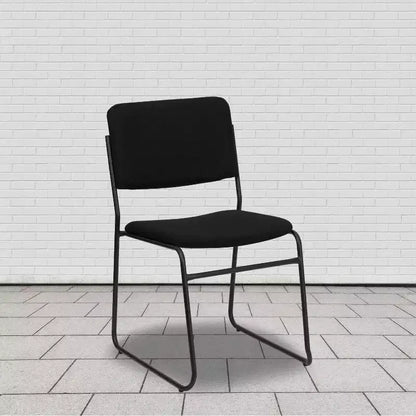 Flash Furniture Lot de 4 Chaises empilables haute densité HERCULES Series 500 lb avec base luge