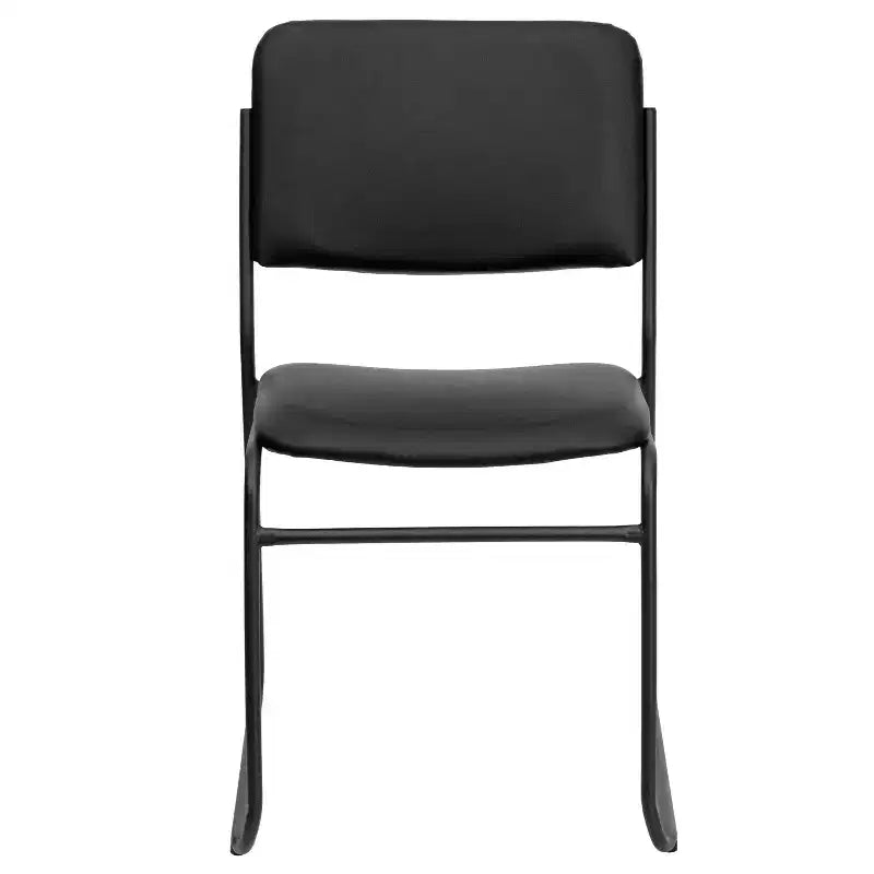 Flash Furniture Lot de 4 Chaises empilables haute densité HERCULES Series 500 lb avec base luge