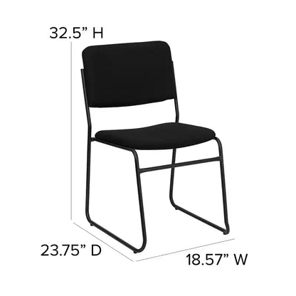 Flash Furniture Lot de 4 Chaises empilables haute densité HERCULES Series 500 lb avec base luge