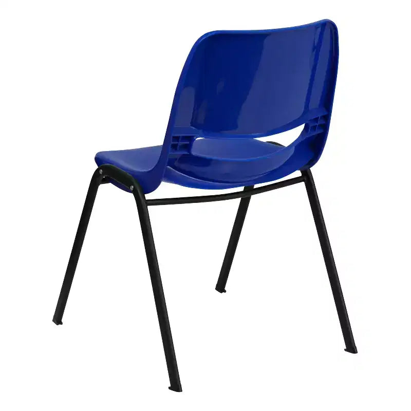 Lot de 4 chaises empilables ergonomiques Flash Furniture HERCULES Series 880 lb avec cadre en métal